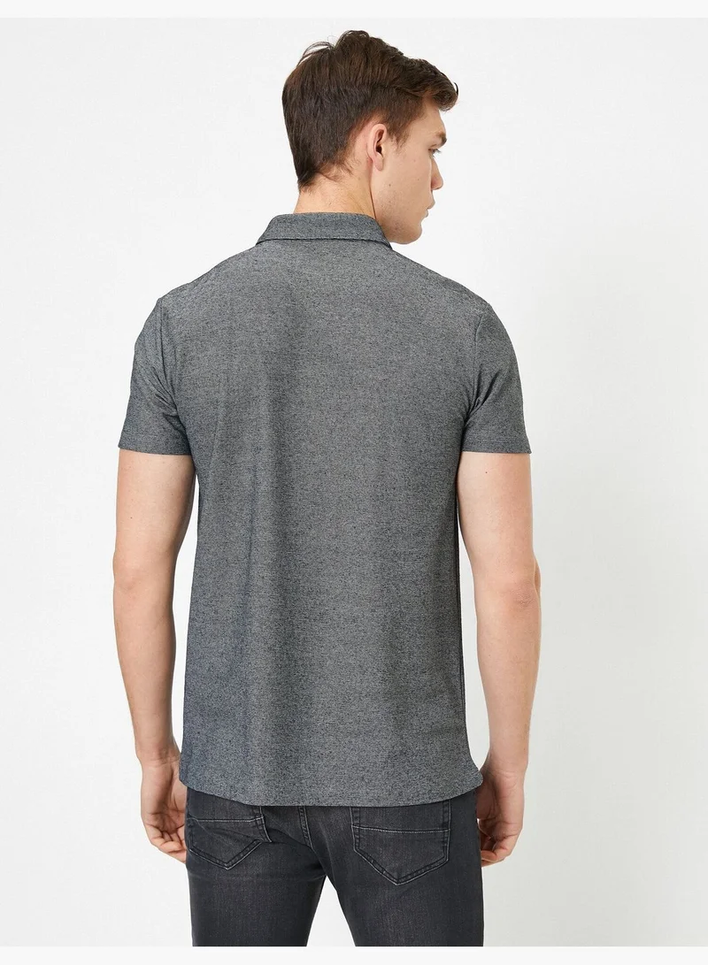 KOTON Polo Neck T-Shirt
