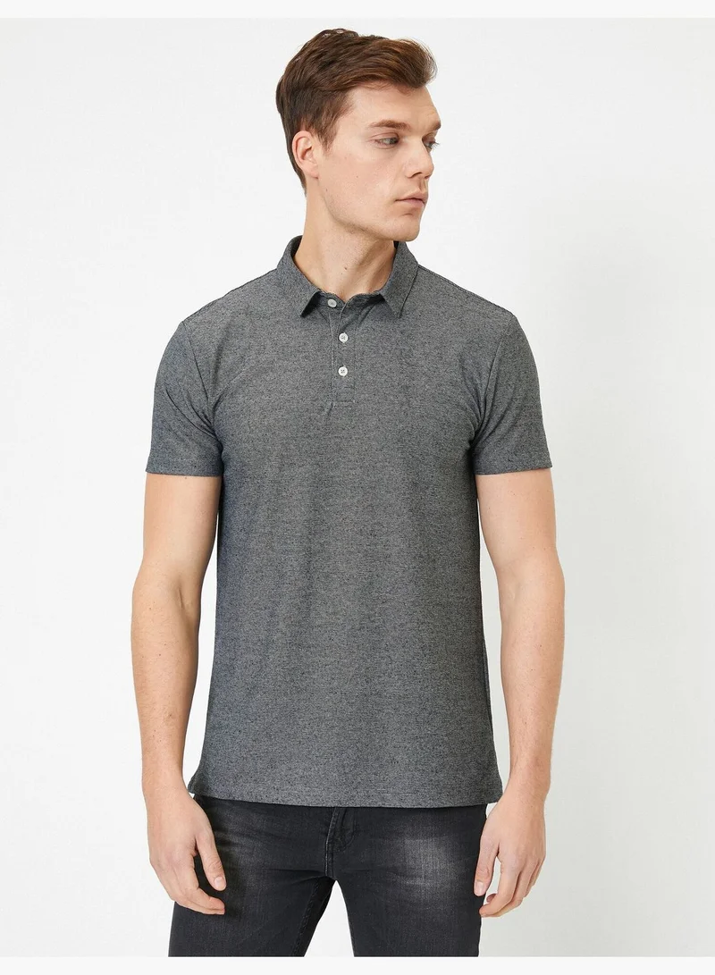 KOTON Polo Neck T-Shirt