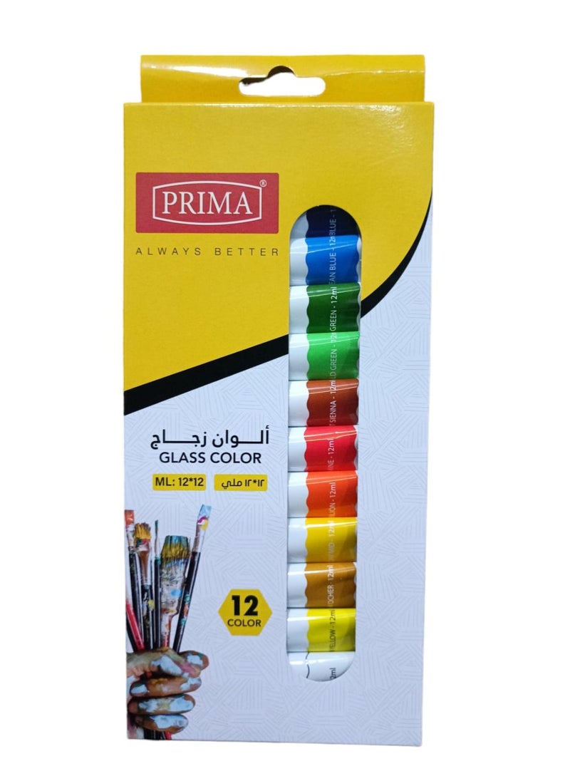 PRIMA 12-Piece Glass Colours Multicolour  - Image 1