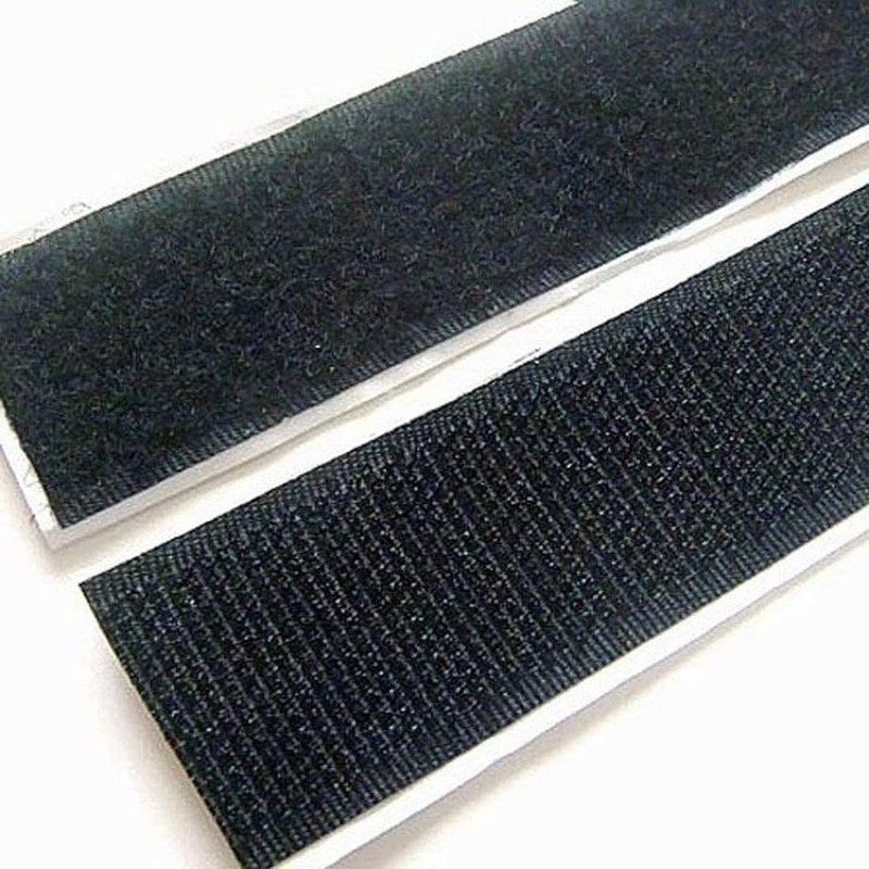 DIY Crafts DIY Crafts CTDIYHI21376 HookLoop Tape 1 inch 16 Feet Adhesive Mounting Tape Strips Nylon TrapsBlacks Design No 2  - Image 3