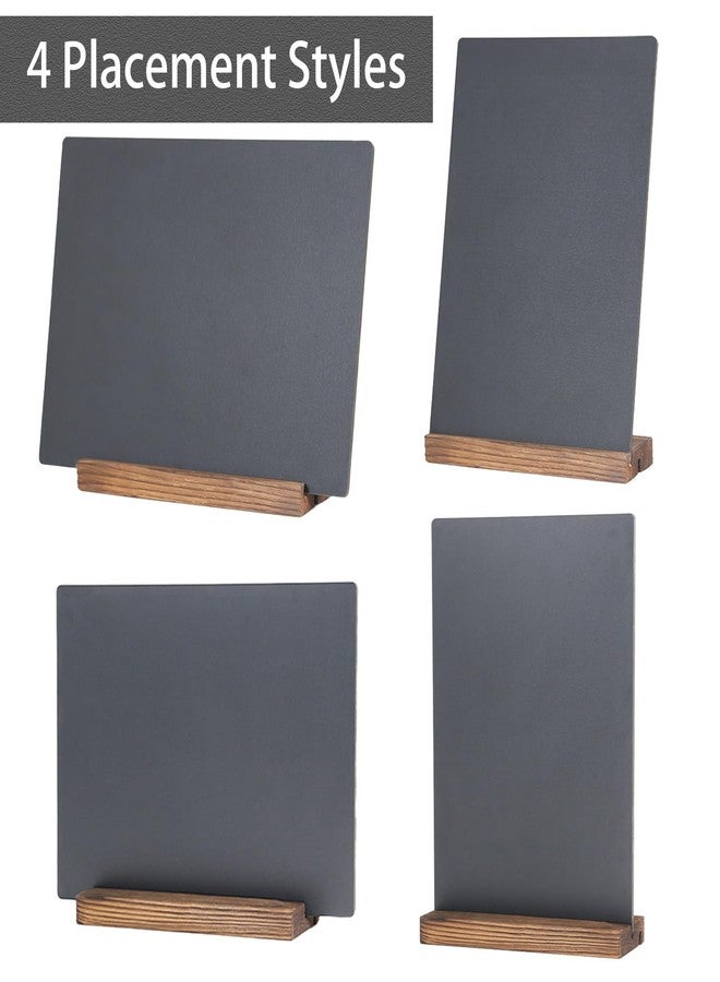 JDEA Desktop Chalkboard Sign with Wood Base, Small (1 Pack 8.7x12) - Image 2