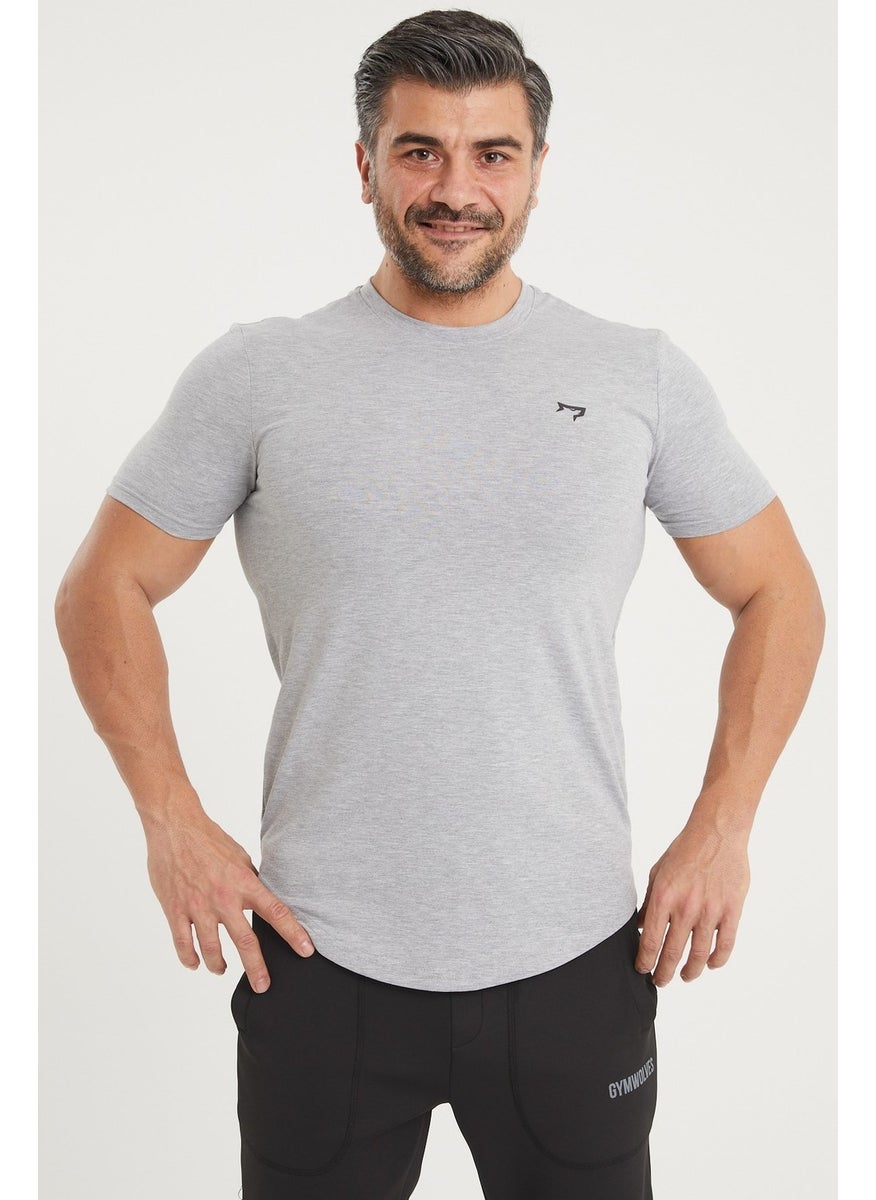 Gymwolves Sports Men's T-Shirt | Gray | T-Shirts | Workout Tanktop |  - Image 1