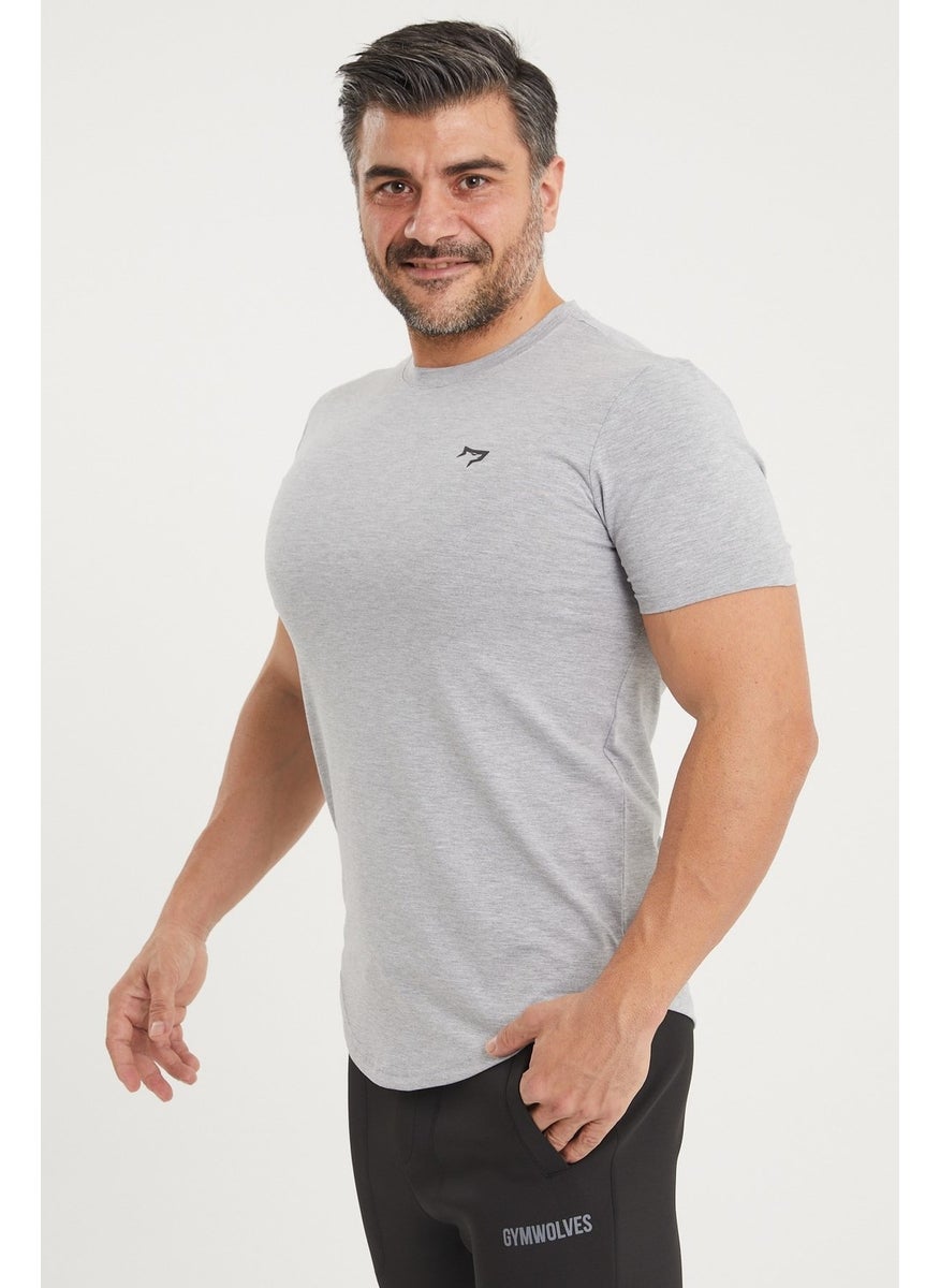 Gymwolves Sports Men's T-Shirt | Gray | T-Shirts | Workout Tanktop |  - Image 5