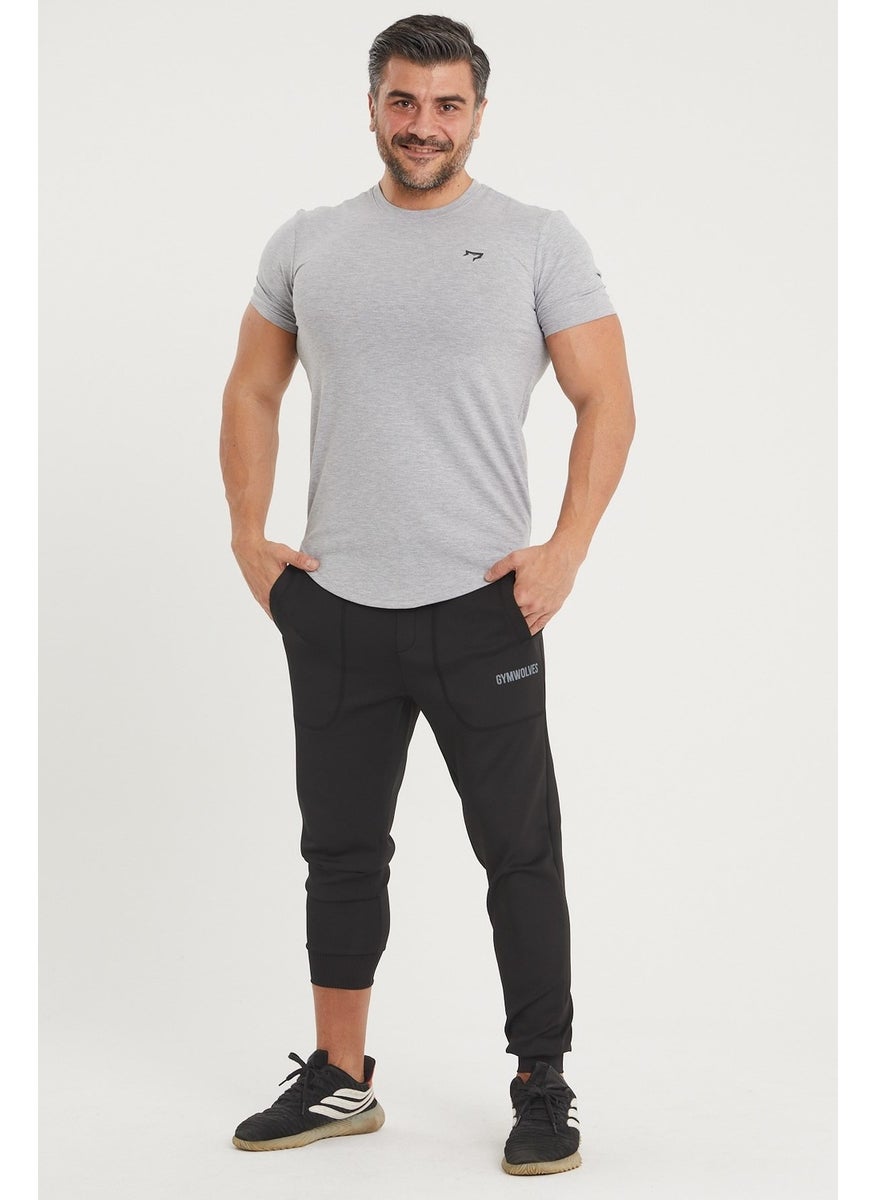 Gymwolves Sports Men's T-Shirt | Gray | T-Shirts | Workout Tanktop |  - Image 3