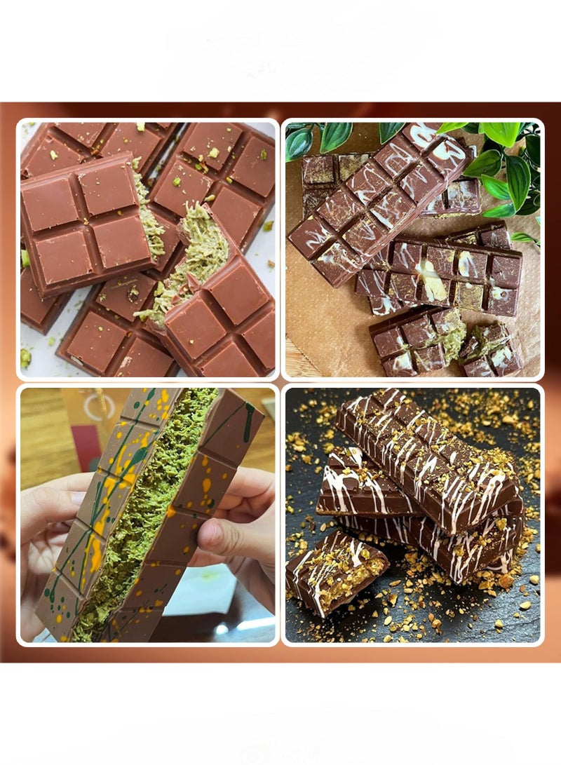 2 Pack Chocolate Molds Silicone Large Chocolate Bar Molds Deep Chocolate Molds Thick Chocolate Bar Molds Candy Molds for Chocolate Lovers - Image 3