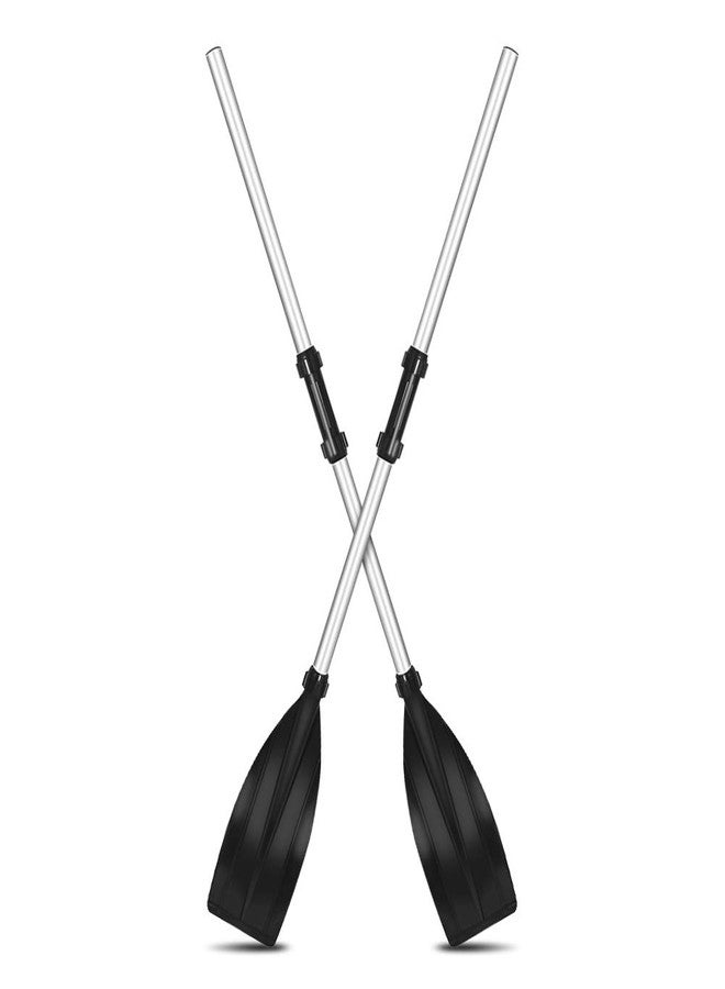 Ejoyous Kayak Paddles, Pair of Detachable Boat Oars Lightweight Aluminum Alloy Ribbed Blade Boat Paddleboard for Kayaking Boating Canoeing Surfing Outdoor Water Sports- 2 Pieces - Image 1