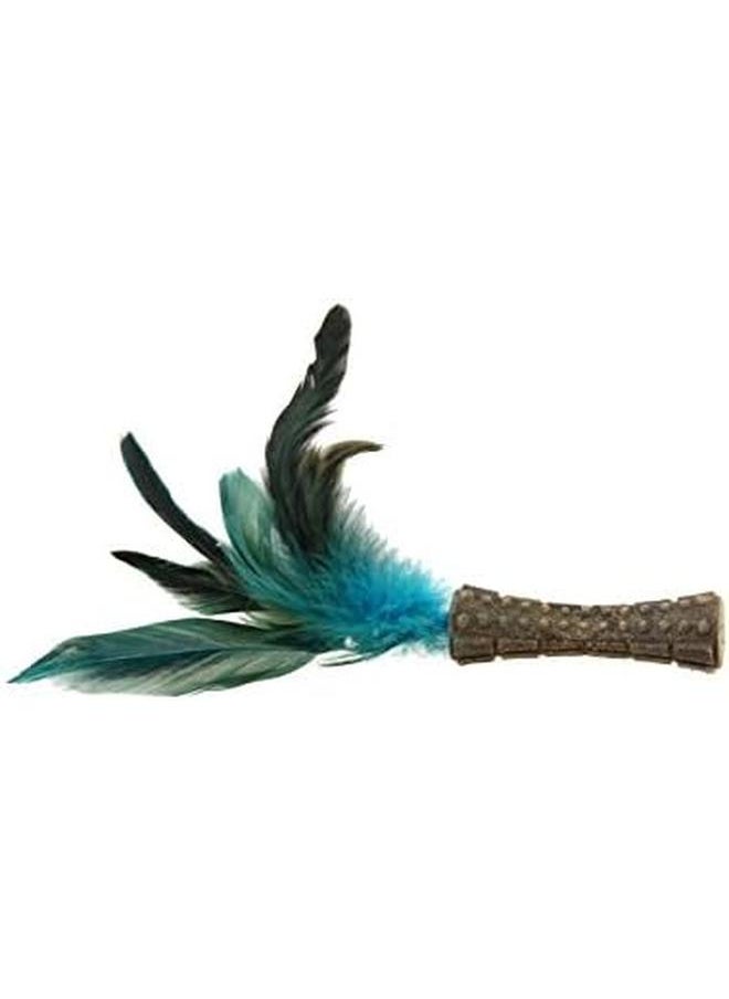 GIGWI - Catnip Johnny Stick With Natural Feather Cat Toy 7071 - Image 1