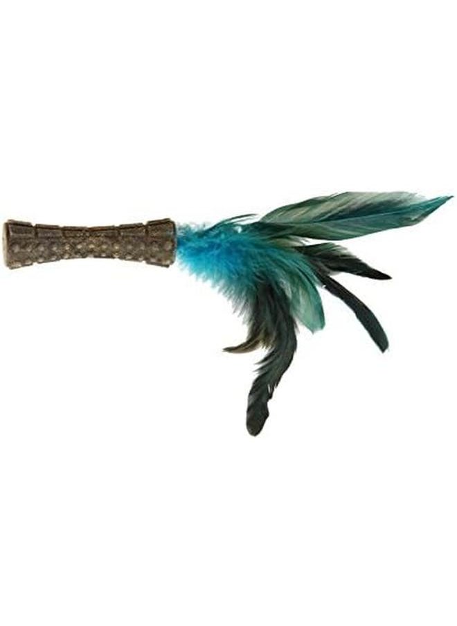 GIGWI - Catnip Johnny Stick With Natural Feather Cat Toy 7071 - Image 1