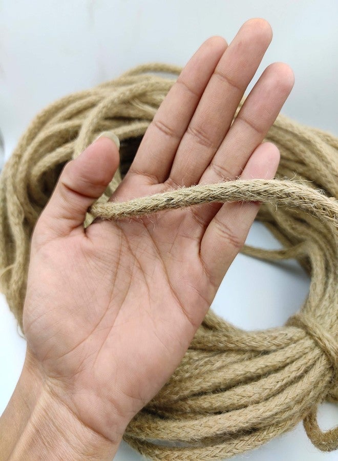KnottyCord Natural Strong Jute Twine Rope (25mtr, 8mm) - Linen Rustic String Cord for DIY, Gardening, Decoration and Other Projects - Image 5