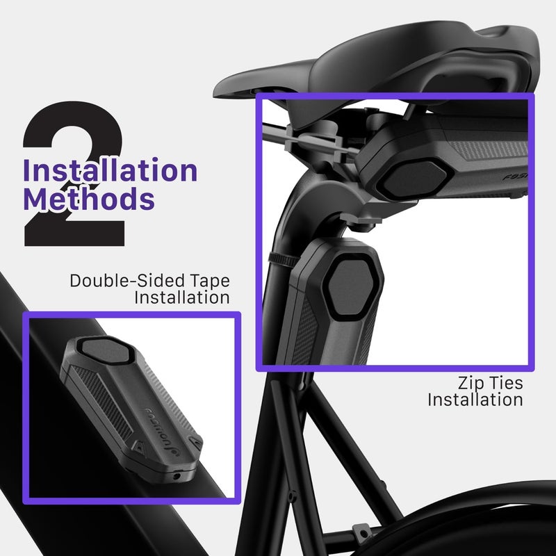 Fosmon Wireless Bike Alarm Anti-Theft with Remote, Waterproof, Battery Operated, Super Loud 113dB Security Alarm for Bicycle, Motorbike, Mobility Scooter, E-Bike - Image 2