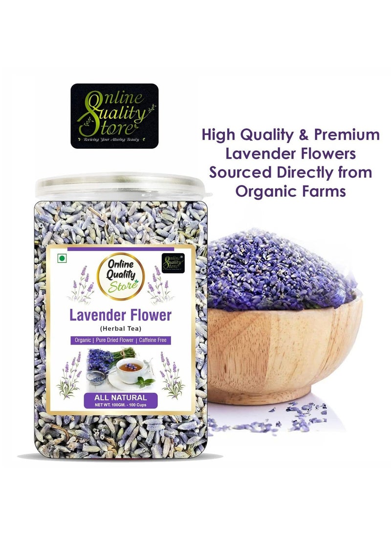 Online Quality Store Lavender Flower Tea -100g | Sun Dried Lavender Flowers Herbal Tea | Stress Relief| Iced Tea - Image 2