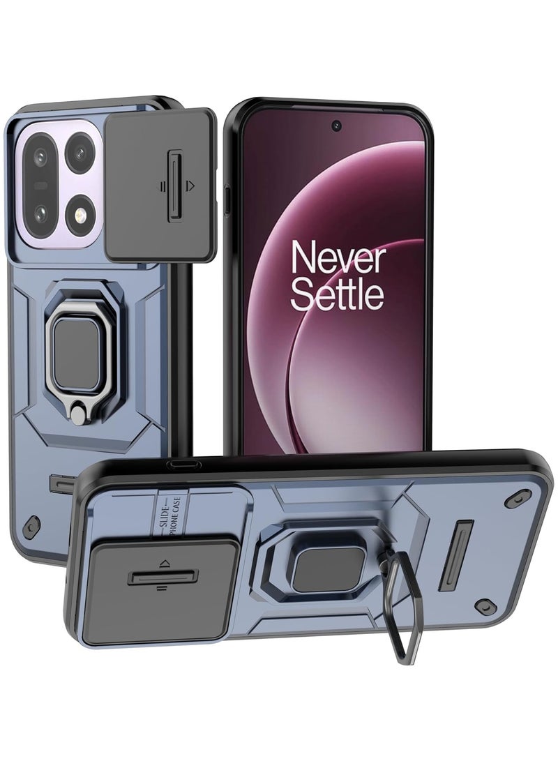 general Compatible with OnePlus 15 5G Camouflage Military Grade Heavy Duty Shockproof Protection Case with Magnetic Bracket and Lens Slide Window Phone Cover - Image 1