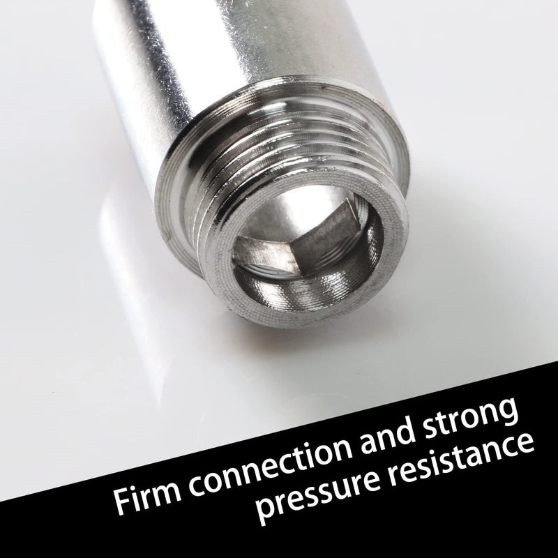 Aopin 2Pcs Shower Head Extension Pipes 304 Stainless Steel 1  2pt External Thread To 1  2pt Internal Thread 30mm Extension Water Pipe Connector - Image 3