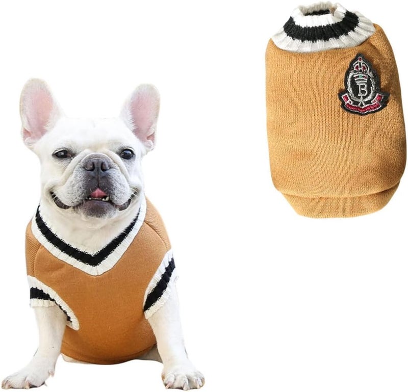 Lulala Pet Dog Sweater for Winter – Soft, Thick Knitwear Shirt Vest for Small Dogs, Classic Warm Puppy Sweater, Perfect for Cold Weather & Puppies, Comfortable & Cozy Dog Clothes - Image 1