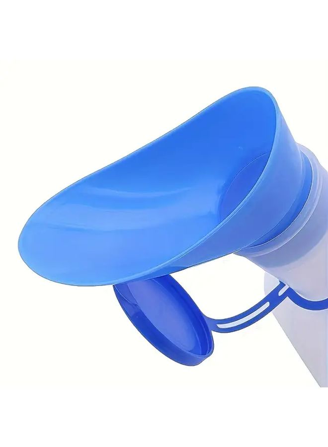 White Portable Travel Urinal For Men And Women Easy Grip Handle Durable Plastic - Image 3