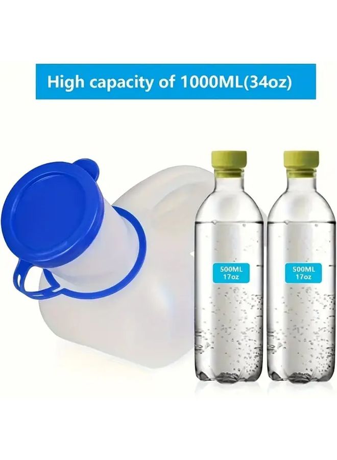 White Portable Travel Urinal For Men And Women Easy Grip Handle Durable Plastic - Image 4