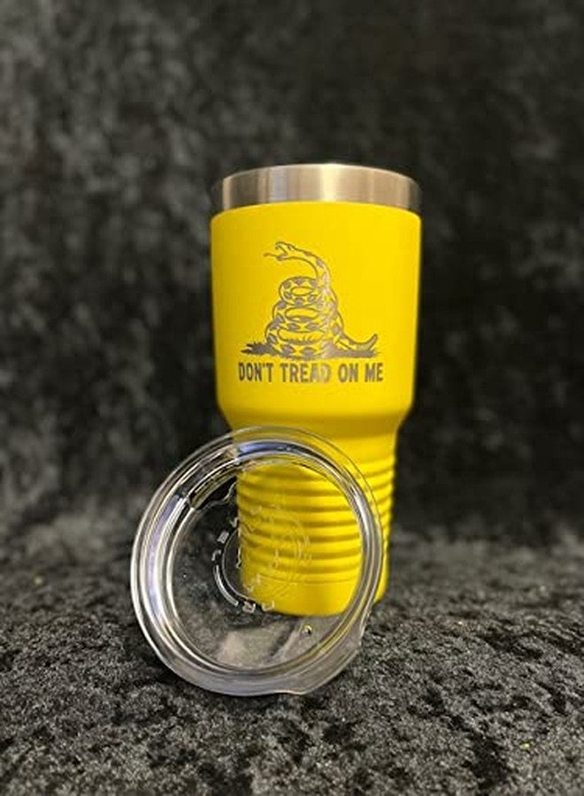 Maverick Advantage 30 oz Yellow Gadsden Flag Tumbler - Don't Tread On Me - Snake Tumbler - American Flag Coffee Travel Mug - American Made Travel Mug - Double Insulated Tumbler - Image 2