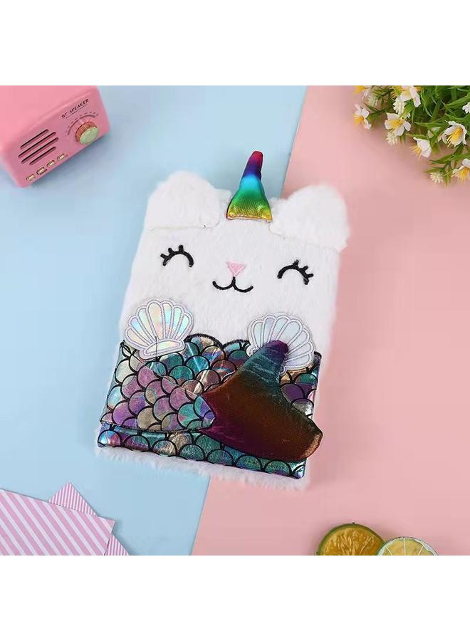 Bluejw Cross-border Hot-selling Plush Notebook A5 Three-dimensional Embroidery Hand Ledger Cute Girl Heart Cartoon Notebook Diary - Image 4