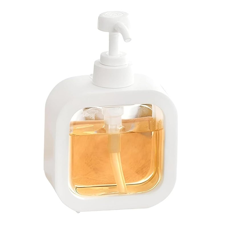 SHARK WAVE SHARKWAVE Plastic Empty Bottle Soap Dispenser for Bathroom Kitchen Large-Capacity Dispensing Bottled Hand Soap Dish Soap Shower Gel Shampoo Washing Powder Replacement Empty Bottle 1Pc, 10 Ounces - Image 1
