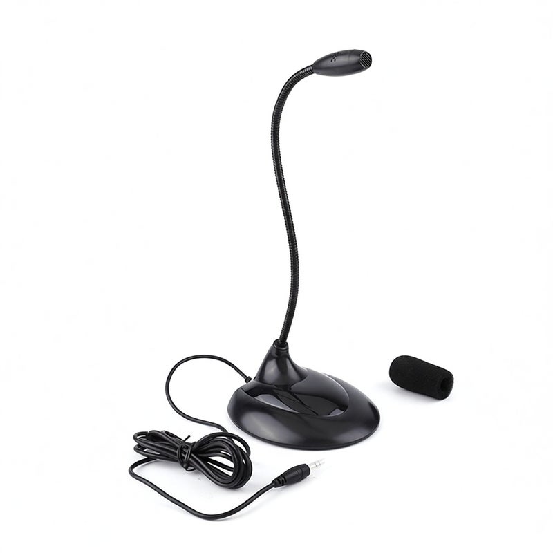 SENICC SM-008 3.5mm Desktop Microphone Multifunctional Noise Reduction Computer Microphone for Conference Lecture Voice Chat - Image 1