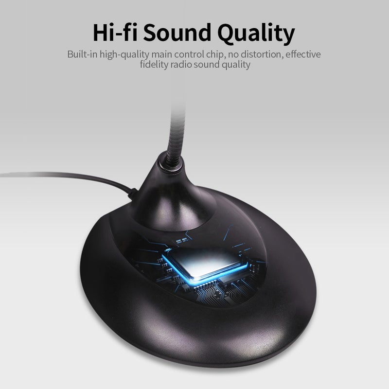 SENICC SM-008 3.5mm Desktop Microphone Multifunctional Noise Reduction Computer Microphone for Conference Lecture Voice Chat - Image 2