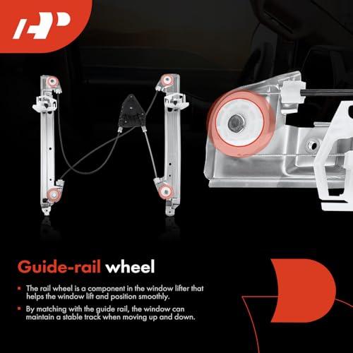 A-Premium Power Window Regulator Without Motor Compatible with Dodge Caliber 2007-2012 Hatchback Front Passenger Side - Image 5