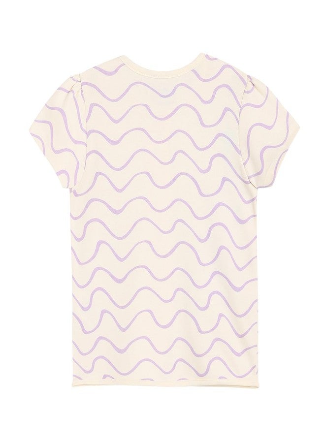 miniklub Cotton Pack of 2 Half Sleeves Floral & Wave Printed Front Open Vests - Pink & Lilac(6-9M) - Image 4