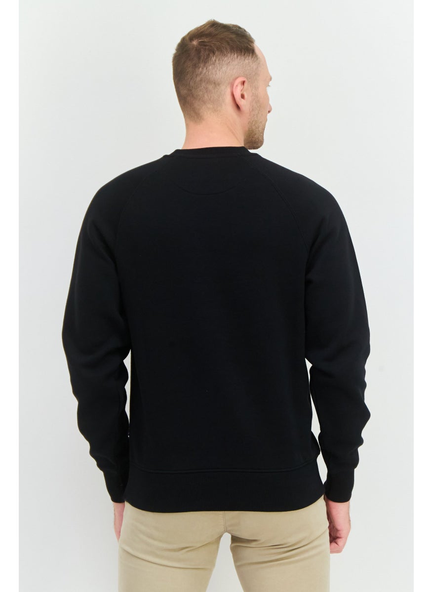 Penfield Men Crew Neck Embroidered Logo Long Sleeves Sweatshirt, Black  - Image 2