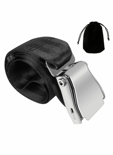 Airplane Seat Belt Extender Adjustable 7-35'' Universal Airline Seatbelt Extenders with Carry Case Compatible with Most Airplane Except Southwest Airlines Alaska Airlines CPC Certificate CPSIA Test