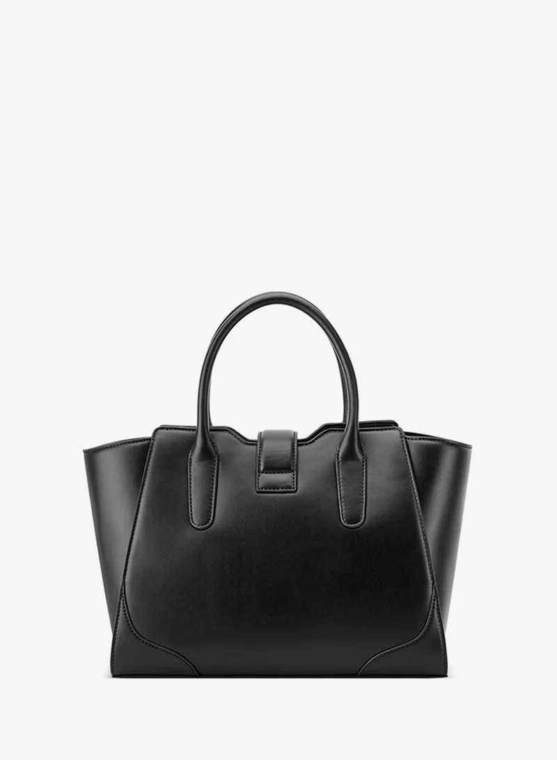 ناين ويست WESSON Logo Metal Satchel Bag