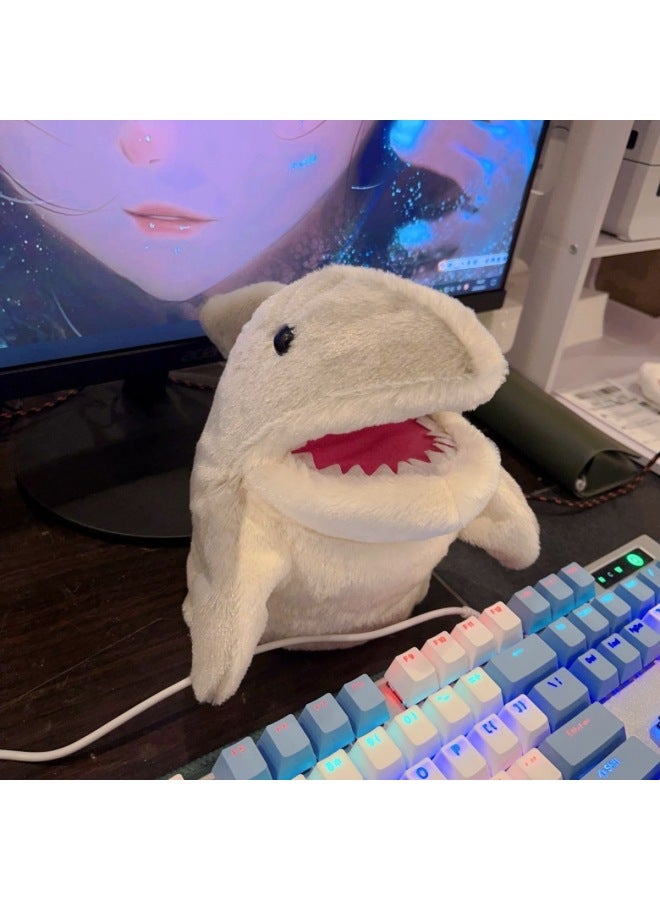 Shake The Sound Of Small Shark Doll Gloves Doll Can Open Mouth Doll Move Mouth Trick Shark Arm Birthday Gift Factory Direct Sales 