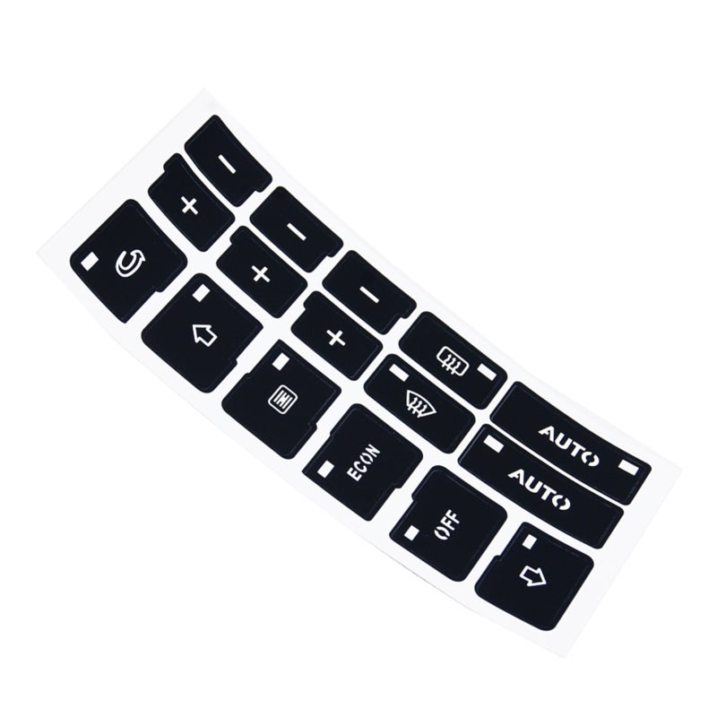 Radio Button Repair Stickers: Black Matte Vinyl, Precise Cut Match, Easy Installation - Heavy Duty Adhesive Decals for Audi A4 B6 B7 2000-2004 Car Stereo Maintenance - Image 5