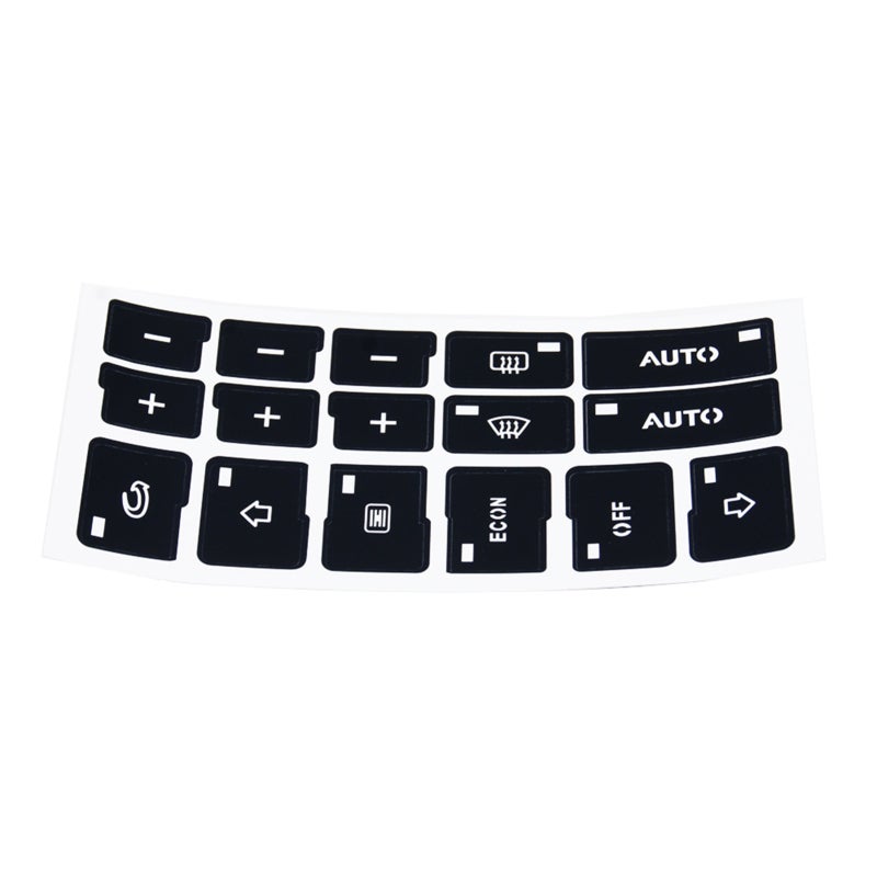 Radio Button Repair Stickers: Black Matte Vinyl, Precise Cut Match, Easy Installation - Heavy Duty Adhesive Decals for Audi A4 B6 B7 2000-2004 Car Stereo Maintenance - Image 3