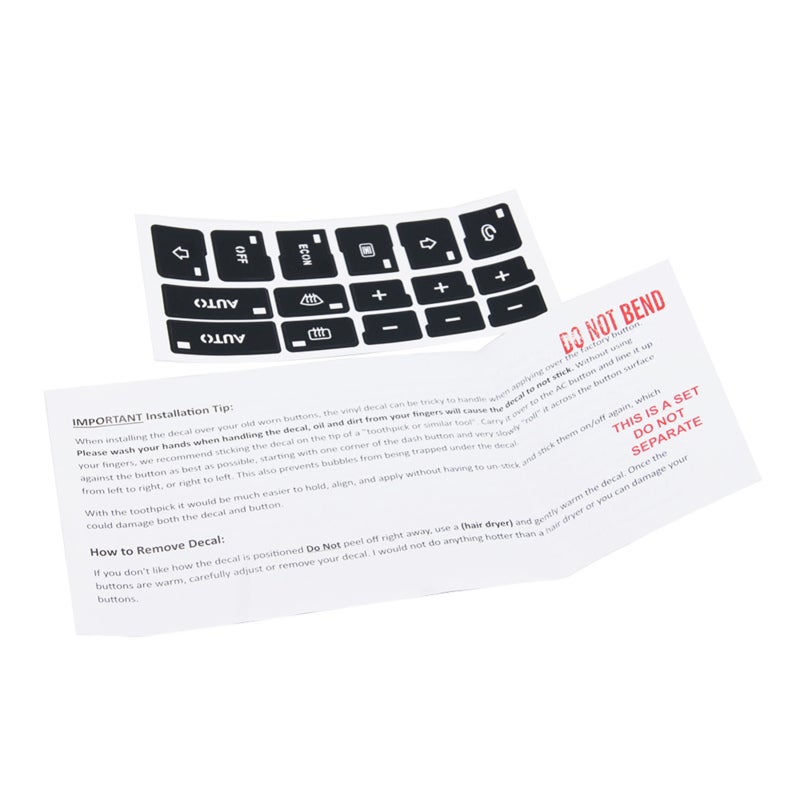 Radio Button Repair Stickers: Black Matte Vinyl, Precise Cut Match, Easy Installation - Heavy Duty Adhesive Decals for Audi A4 B6 B7 2000-2004 Car Stereo Maintenance - Image 4