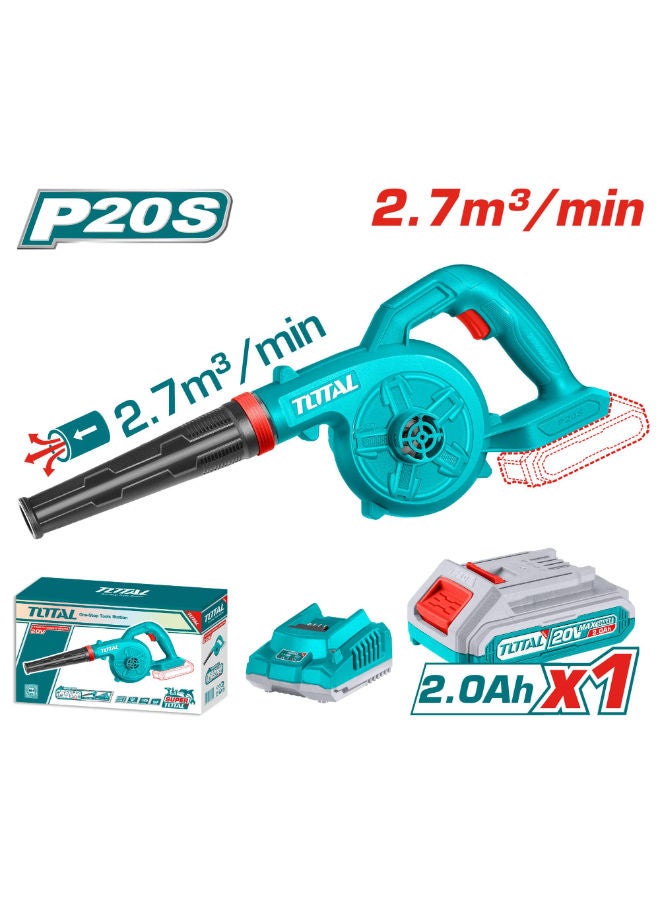 TOTAL Blower 20 Volt With 1 Battery And Charger Tabli200281