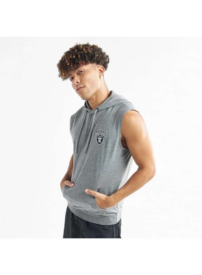 Splash FAV Las Vegas Raiders Print NFL League Sleeveless Hoodie
