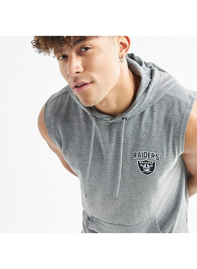 Splash FAV Las Vegas Raiders Print NFL League Sleeveless Hoodie
