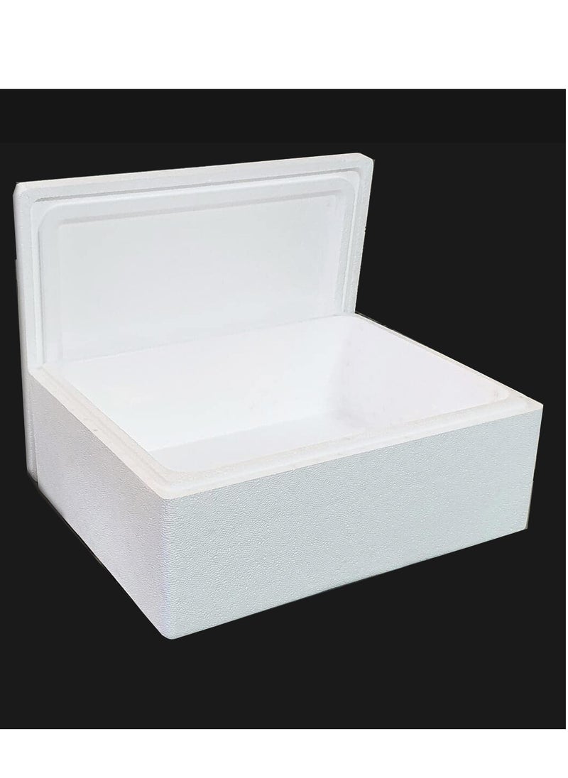 Ice Box Thermocol-6 Litre (3KG) Thermocol Cool Box-Thermo Keeper Container, Expanded Polystyrene Cooler, Fishing Ice Box