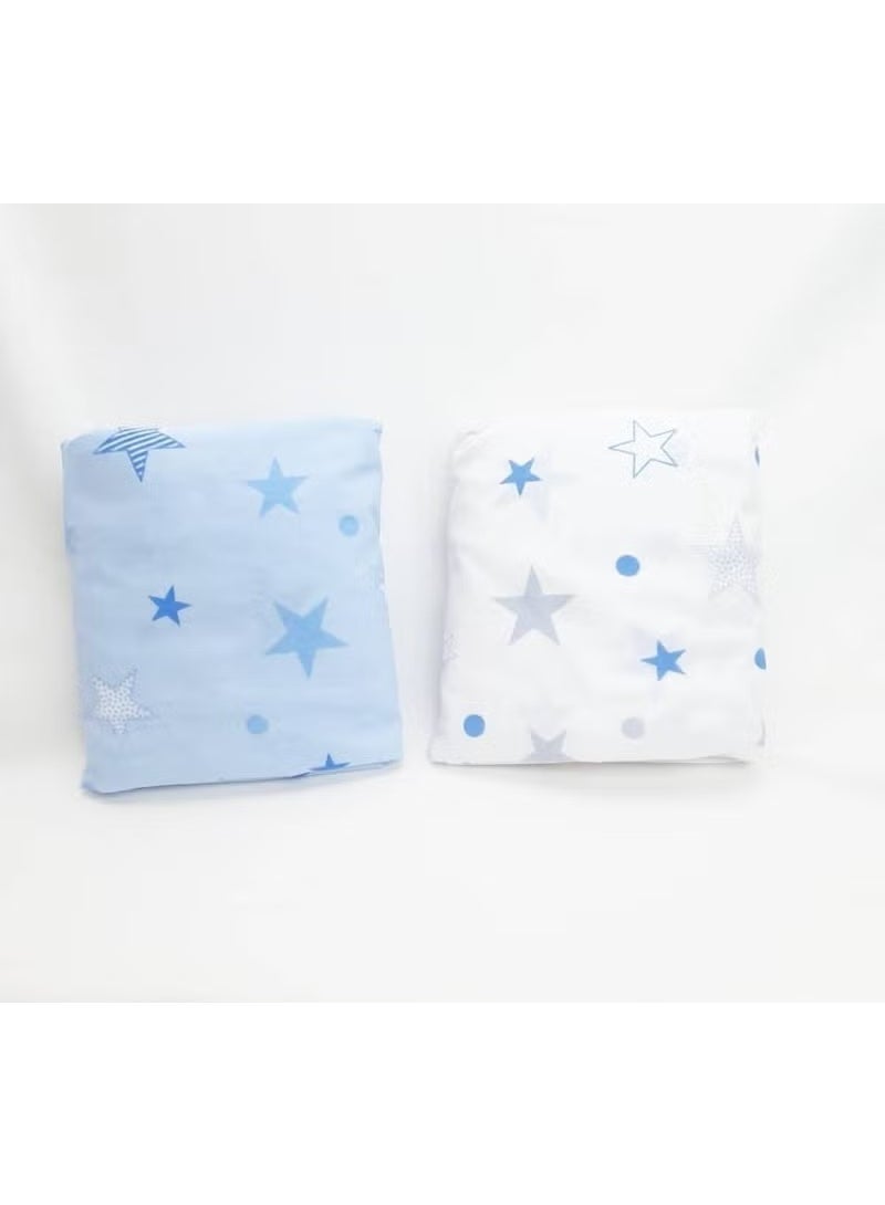 Tiny Plans Elastic Fitted Baby Sheet 2 Pack - Image 2