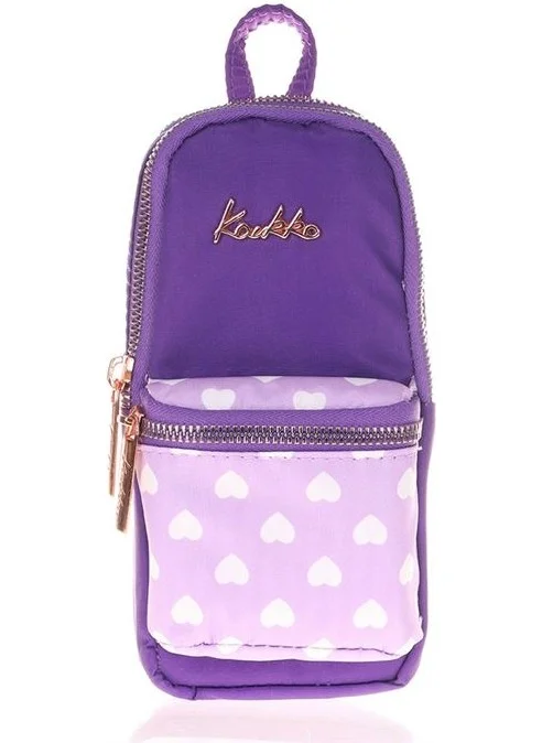 كاوكو Soft Floral Junior Bag Purple Pencil Bag K2440