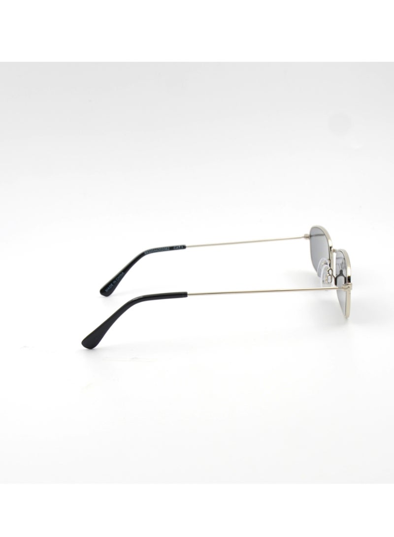 MADEYES نظارات شمسية للرجال بحماية من الأشعة فوق البنفسجية EE23M241-3 - فضي - Image 4