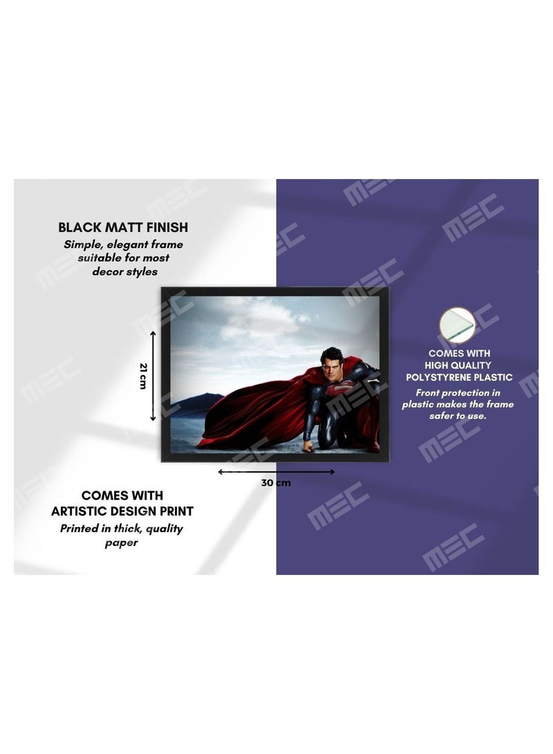 إم إي سي إطار ملصق بتصميم سوبرمان مقاس 21x30 سم - Image 2