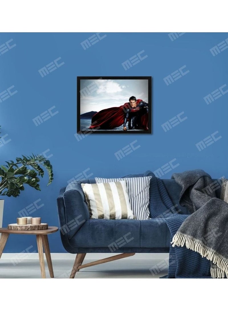 إم إي سي إطار ملصق بتصميم سوبرمان مقاس 21x30 سم - Image 3