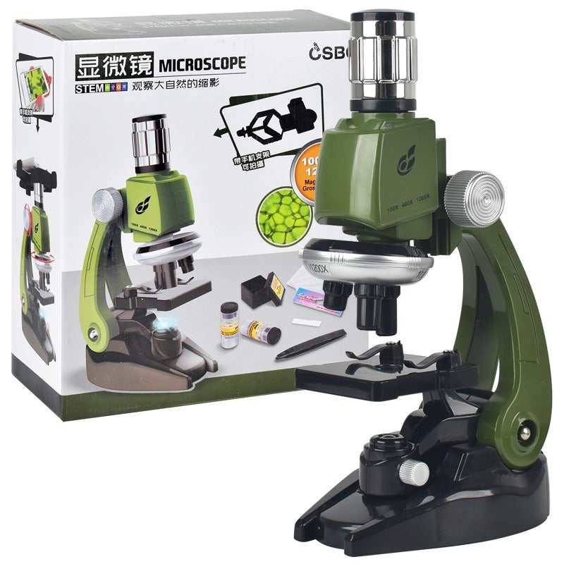 Educational Alloy Microscope & Telescope Set for Kids - Science Experiment Toy