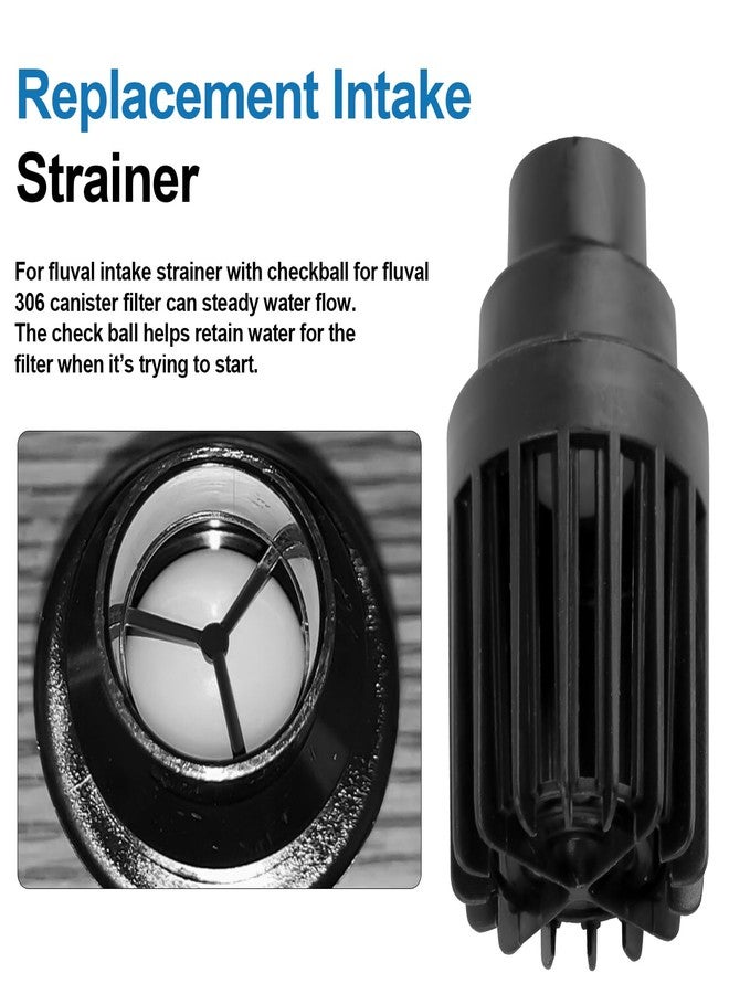 HEBRAR Intake Strainer with Checkball Fit for Fluval 305 405 306 406 External Filter for Aquarium Models A211, A216, A212, A217, Aquarium Intake Guard Keeps Water Crystal Clear for Fluval Replacement Parts - Image 4
