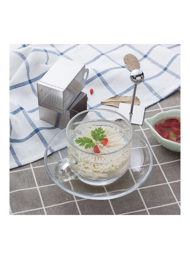 NIBEMINENT Household Chrysanthemum Tofu Shredder Silver 9.65 x 4.3 4.3cm - Image 3