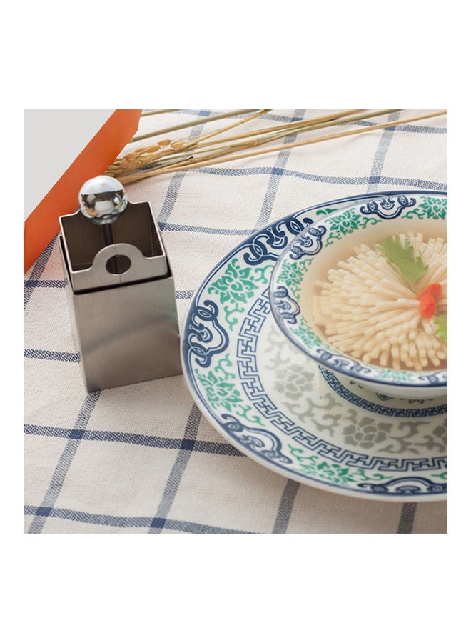 NIBEMINENT Household Chrysanthemum Tofu Shredder Silver 9.65 x 4.3 4.3cm - Image 4