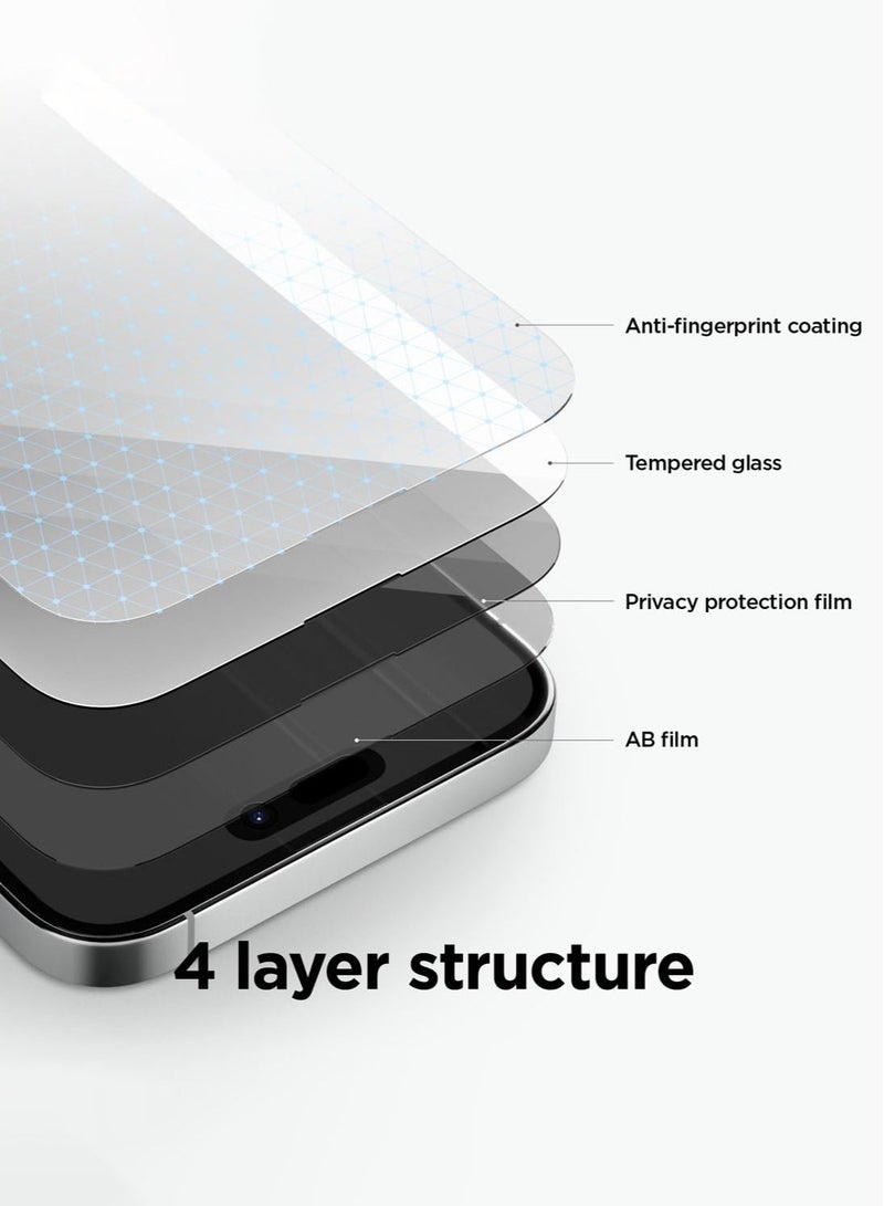 Elago Privacy for iPhone 14 Pro MAX Privacy Premium Tempered Glass Screen Protector - Image 5