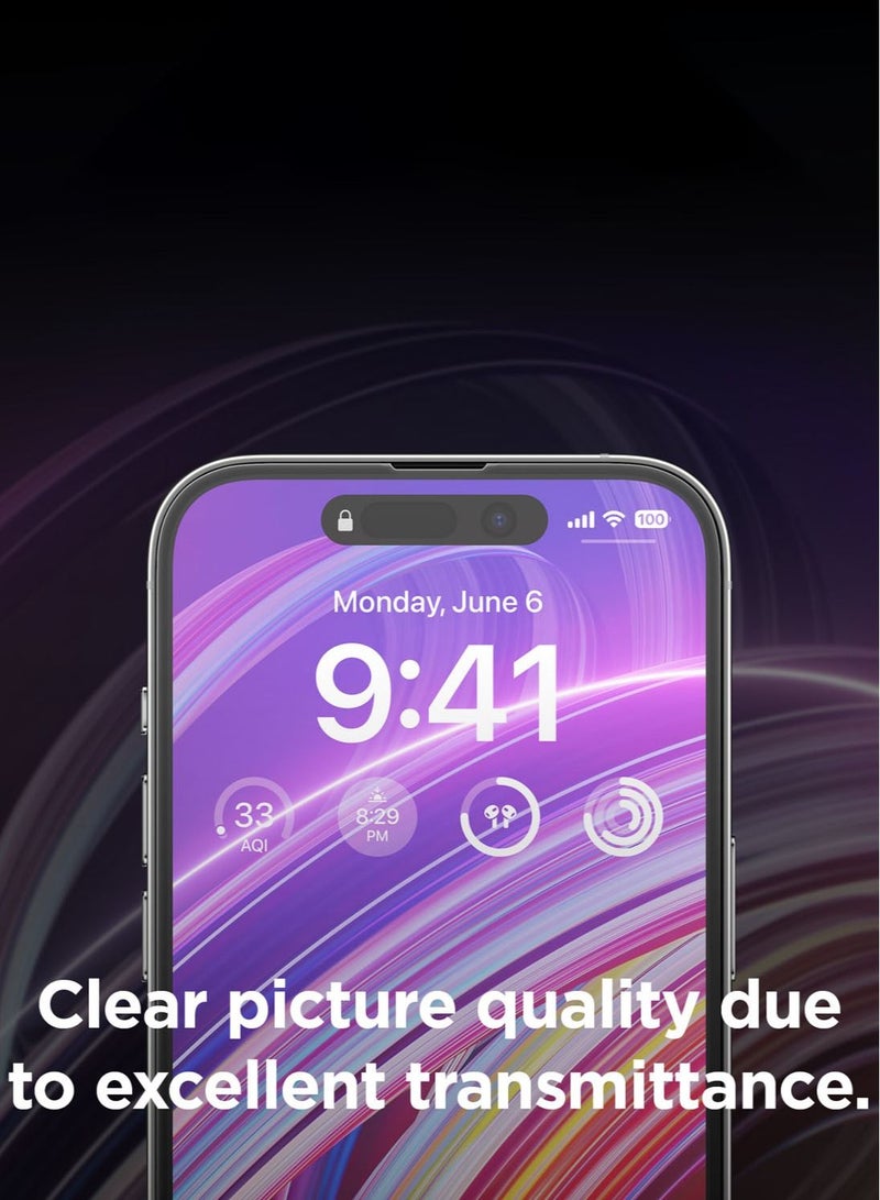 Elago Privacy for iPhone 14 Pro MAX Privacy Premium Tempered Glass Screen Protector - Image 3