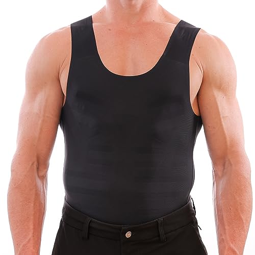 Esteem Apparel SlimFlex Mens Athletic Dry Fit Undershirt Workout Tank Top Camiseta Seco Rápido (Black, Medium) - Image 2